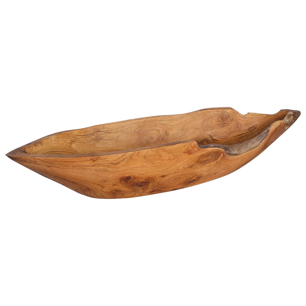 Fruit Bowl JEPARA Teak Brown 61 x 21 x 11 cm