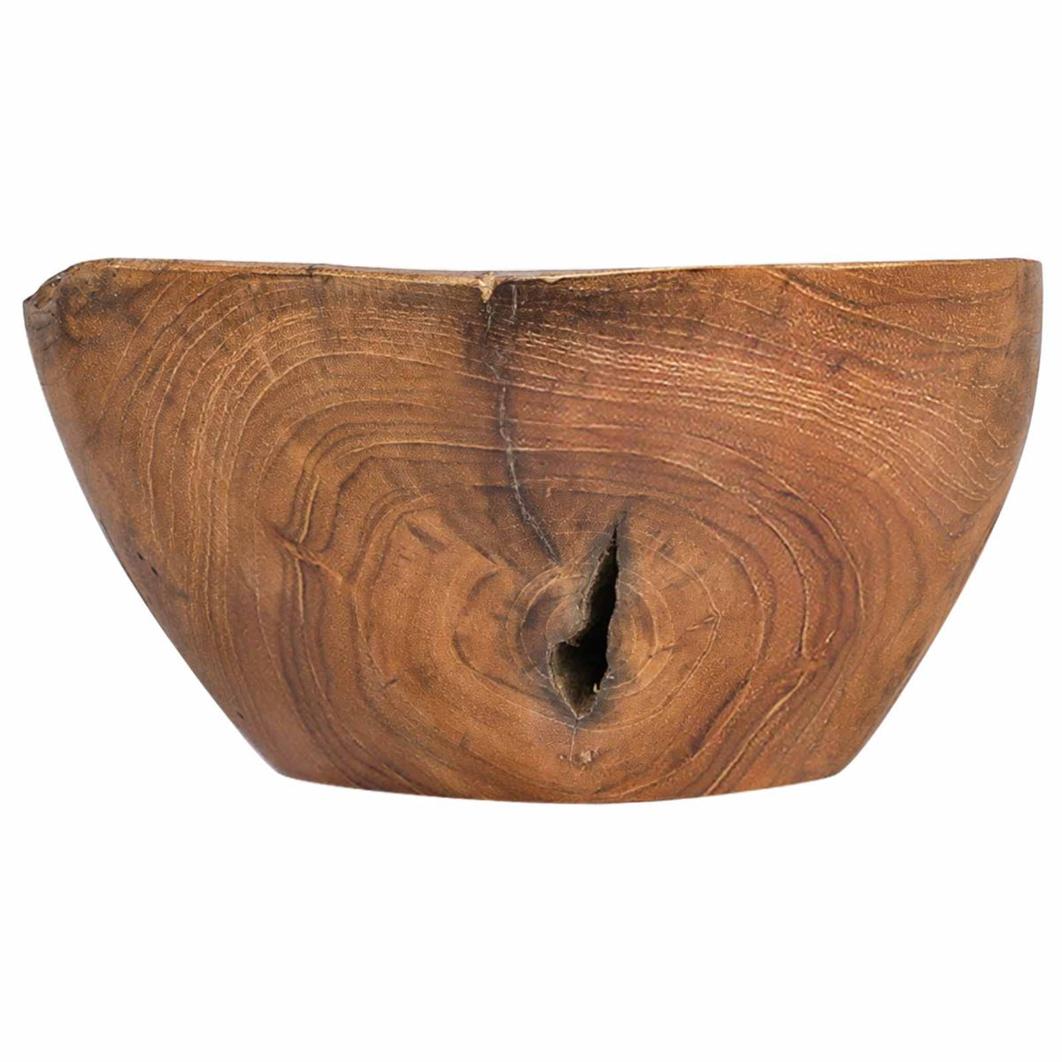 Fruit Bowl JEPARA Teak Brown 61 x 21 x 11 cm