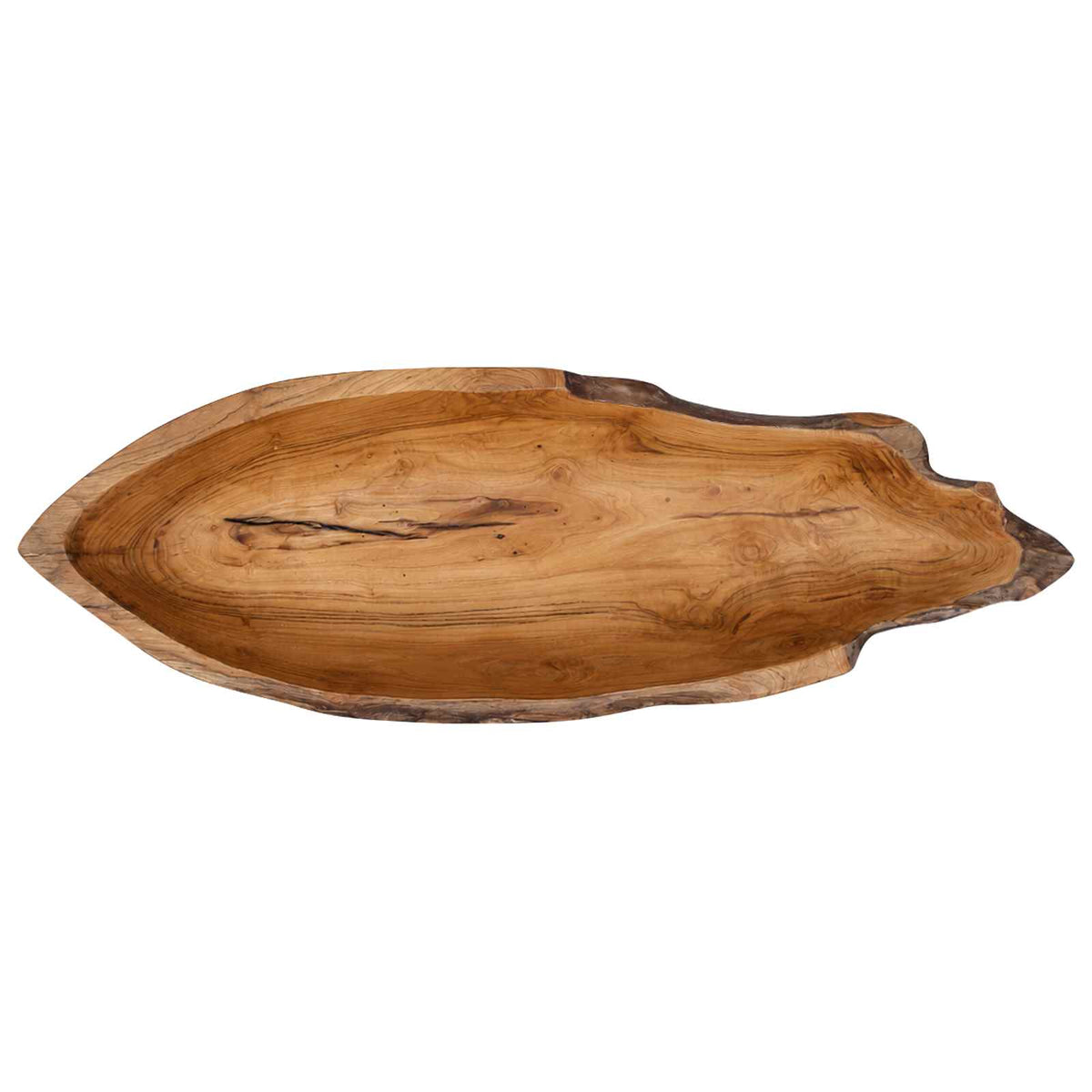 Fruit Bowl JEPARA Teak Brown 61 x 21 x 11 cm