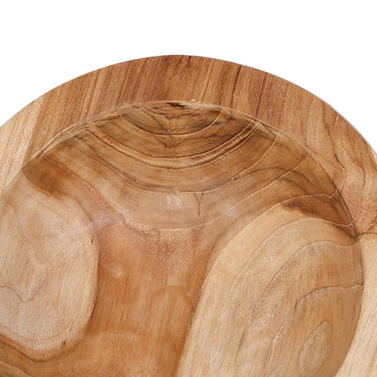 Fruit Bowl JEPARA 2 pcs Teak Brown Solid Teak Wood