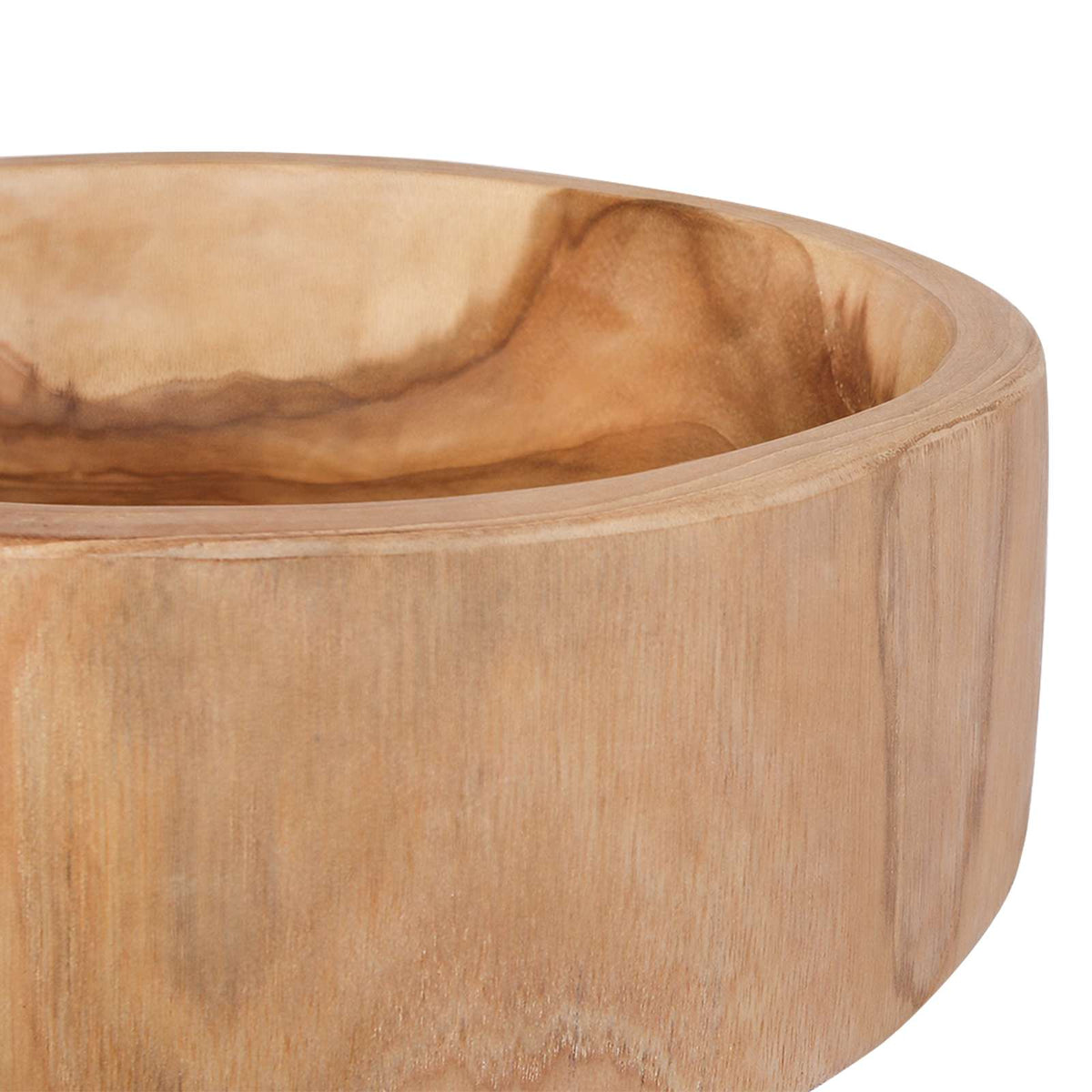Fruit Bowl JEPARA Teak Brown Ø 30 cm Solid Teak Wood