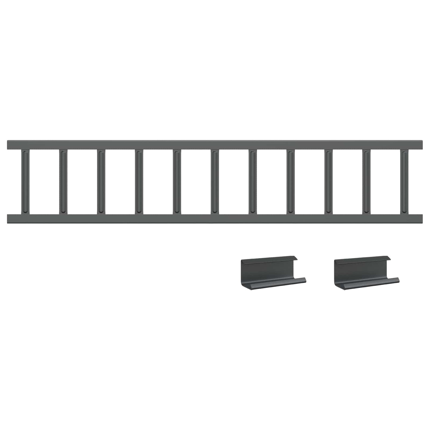 Anthracite 600 x 2.5 x 20 cm Steel