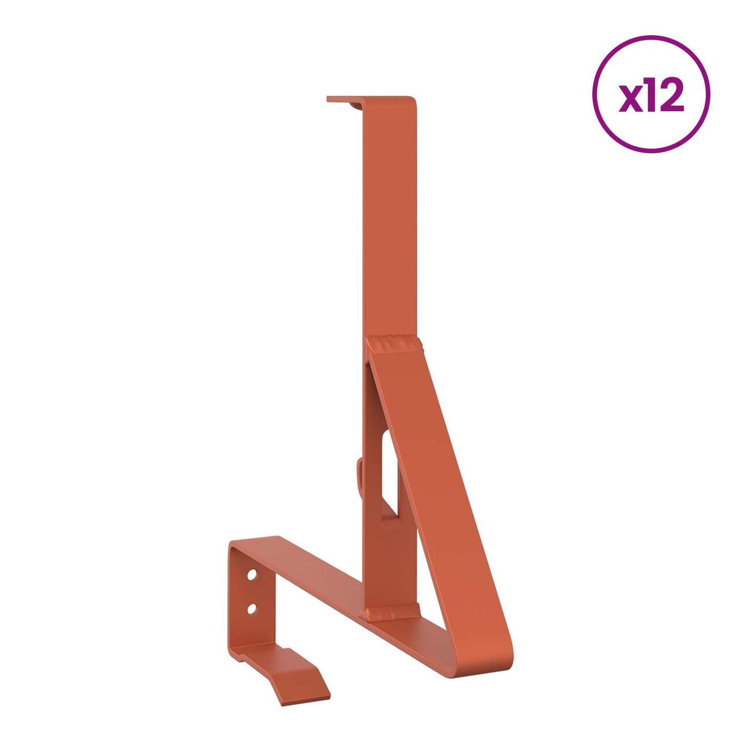 Snow Guard Support 12 pcs Red 29.5 x 3 x 34.5 cm Steel