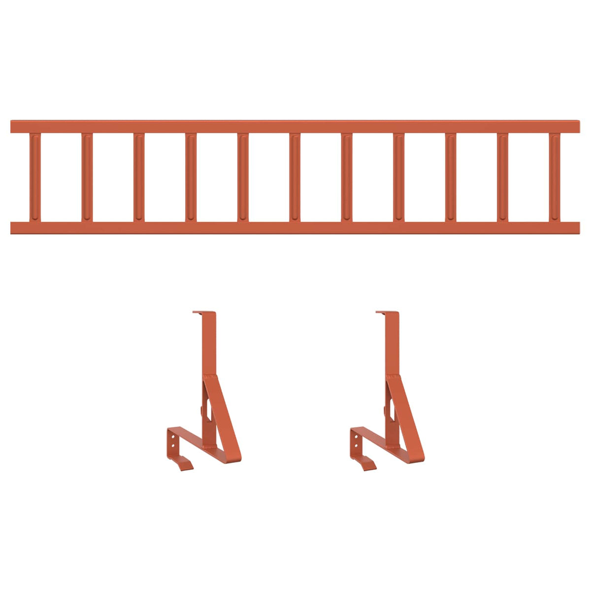 Roof Snow Guard Red 100 x 29.5 x 34.5 cm Steel