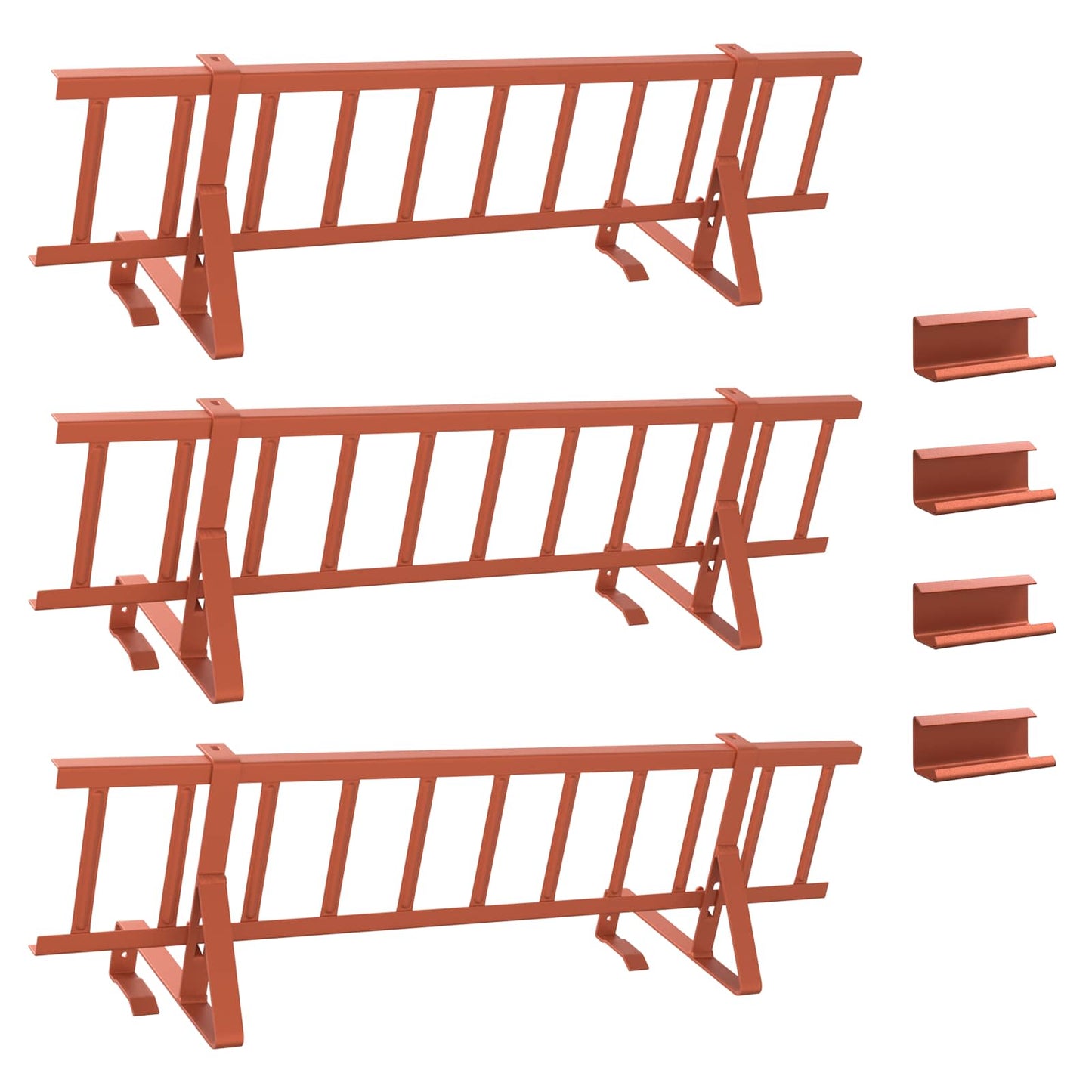 Roof Snow Guard Red 300 x 29.5 x 34.5 cm Steel
