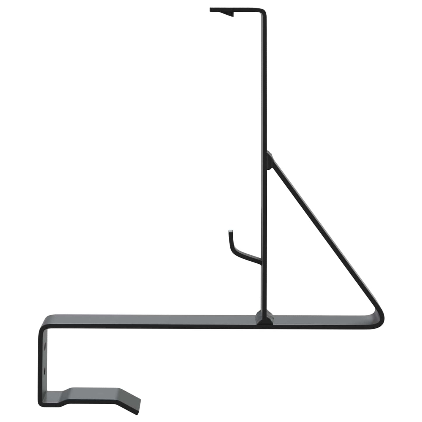 Snow Guard Support 6 pcs Black 29.5 x 3 x 34.5 cm Steel