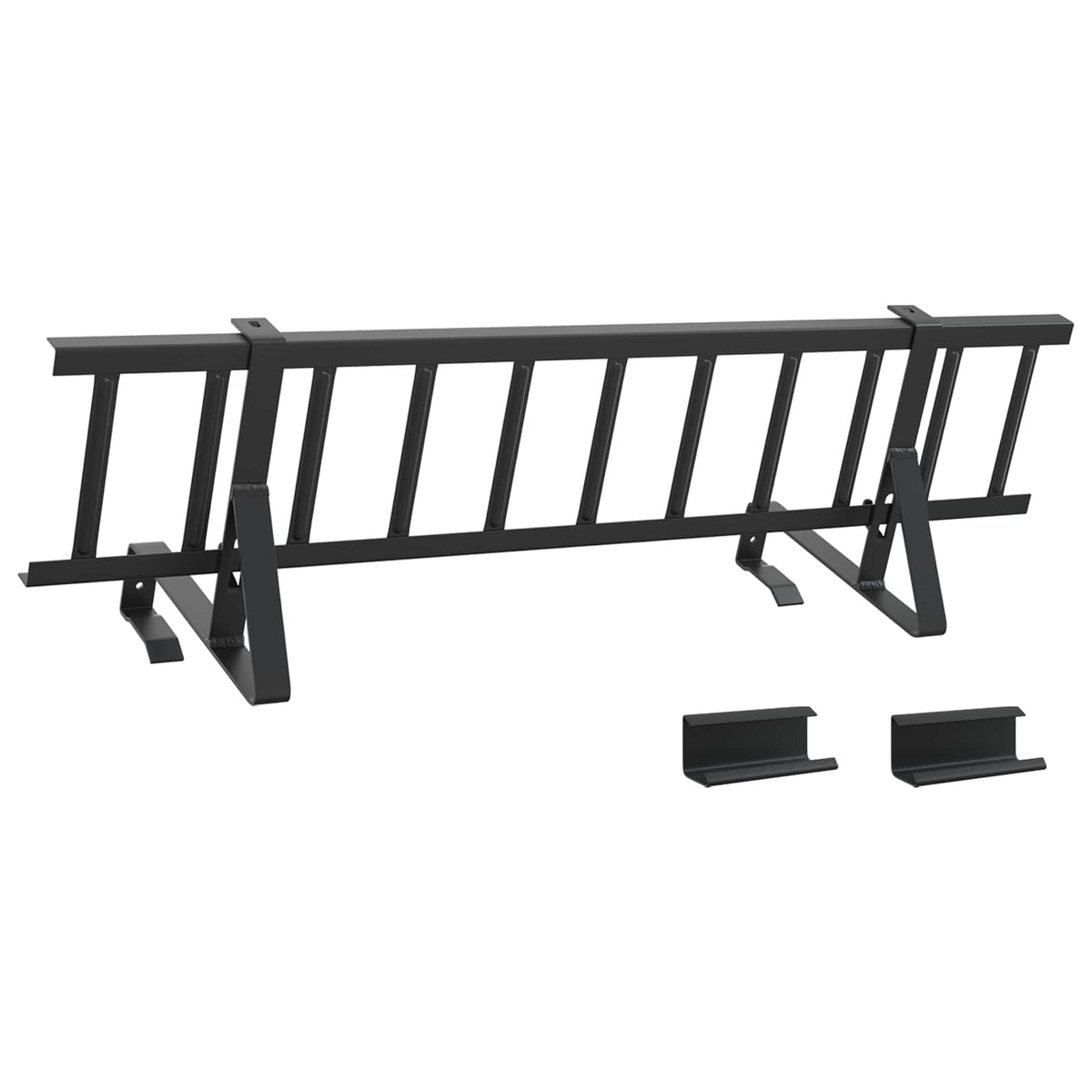 Roof Snow Guard Black 800 x 29.5 x 34.5 cm Steel