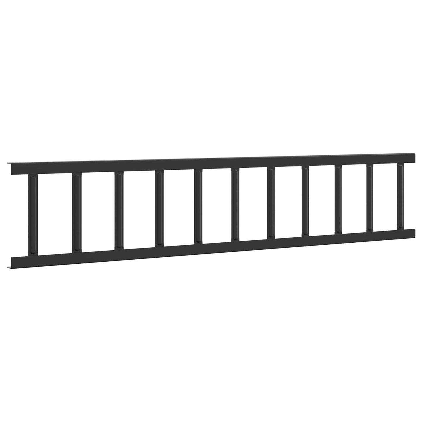 Black 100 x 2.5 x 20 cm Steel