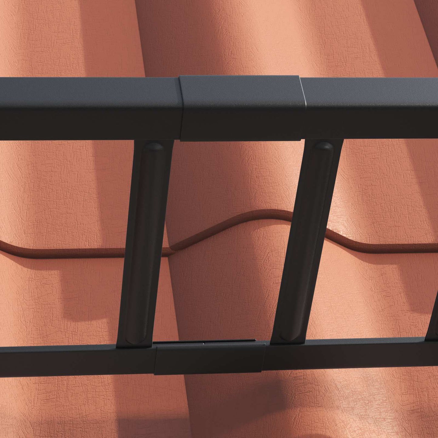 Black 600 x 2.5 x 20 cm Steel