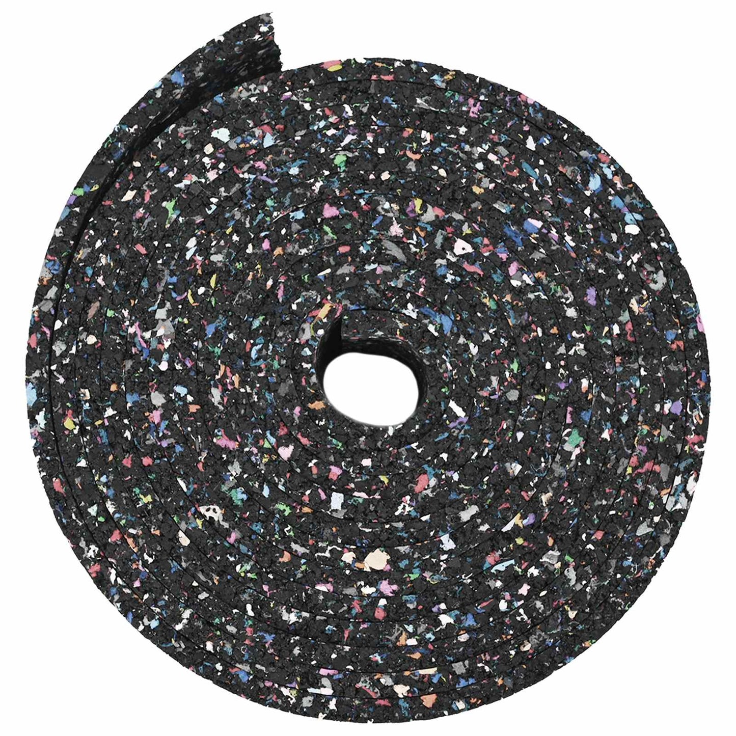Rubber Granulate Roll Black 1000 x 8 x 0.6 cm Rubber