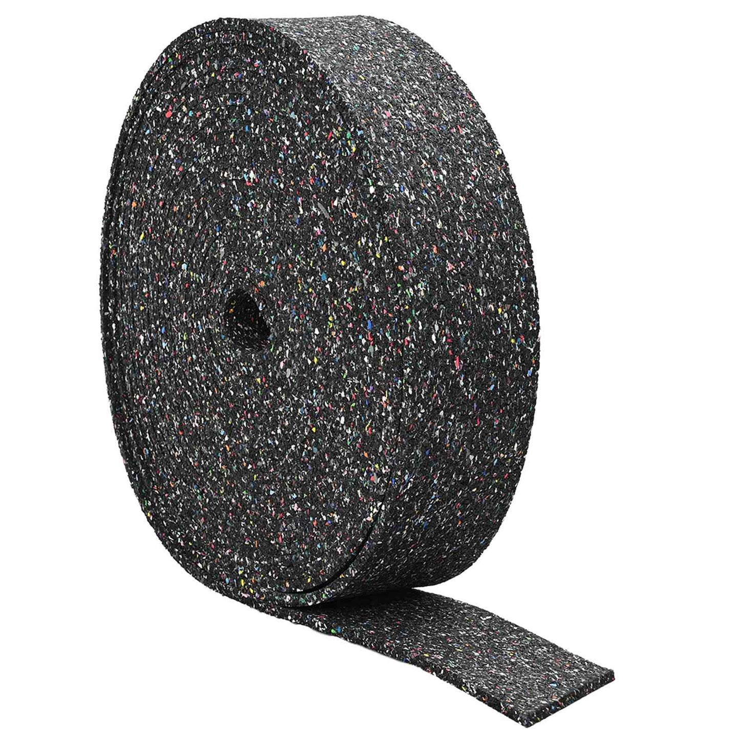 Rubber Granulate Roll Black 1000 x 10 x 1 cm Rubber