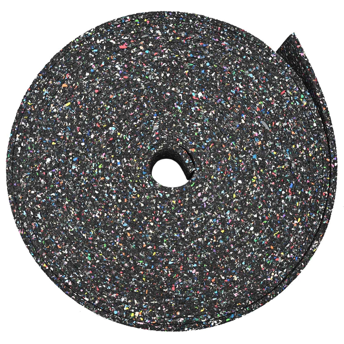 Rubber Granulate Roll Black 2000 x 10 x 1 cm Rubber