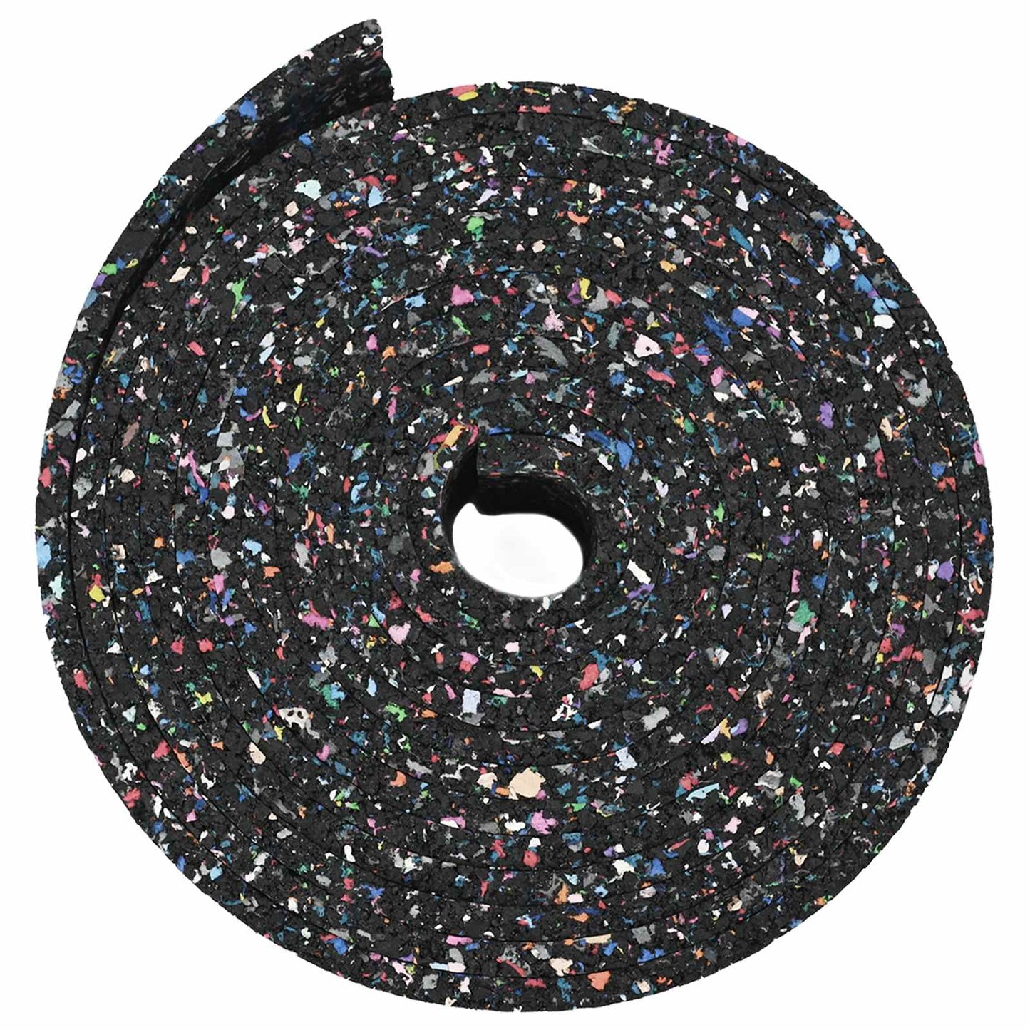 Rubber Granulate Roll Black 1000 x 12 x 0.3 cm Rubber
