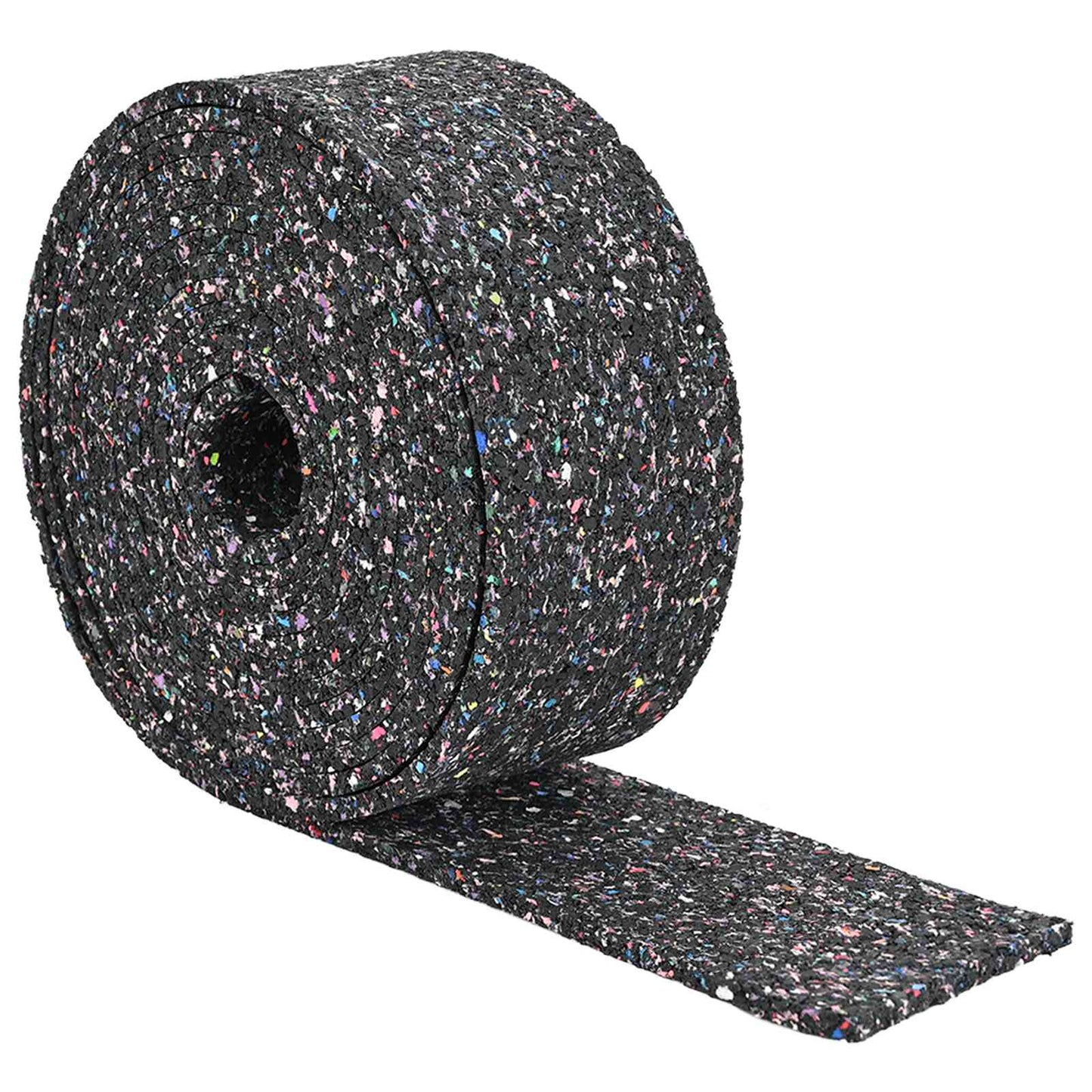 Rubber Granulate Roll Black 500 x 12 x 0.8 cm Rubber