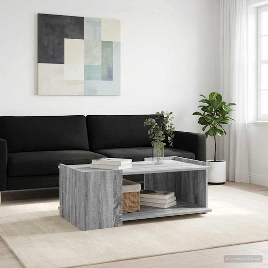 Coffee Table Grey Sonoma 90 x 50 x 33 cm Engineered Wood