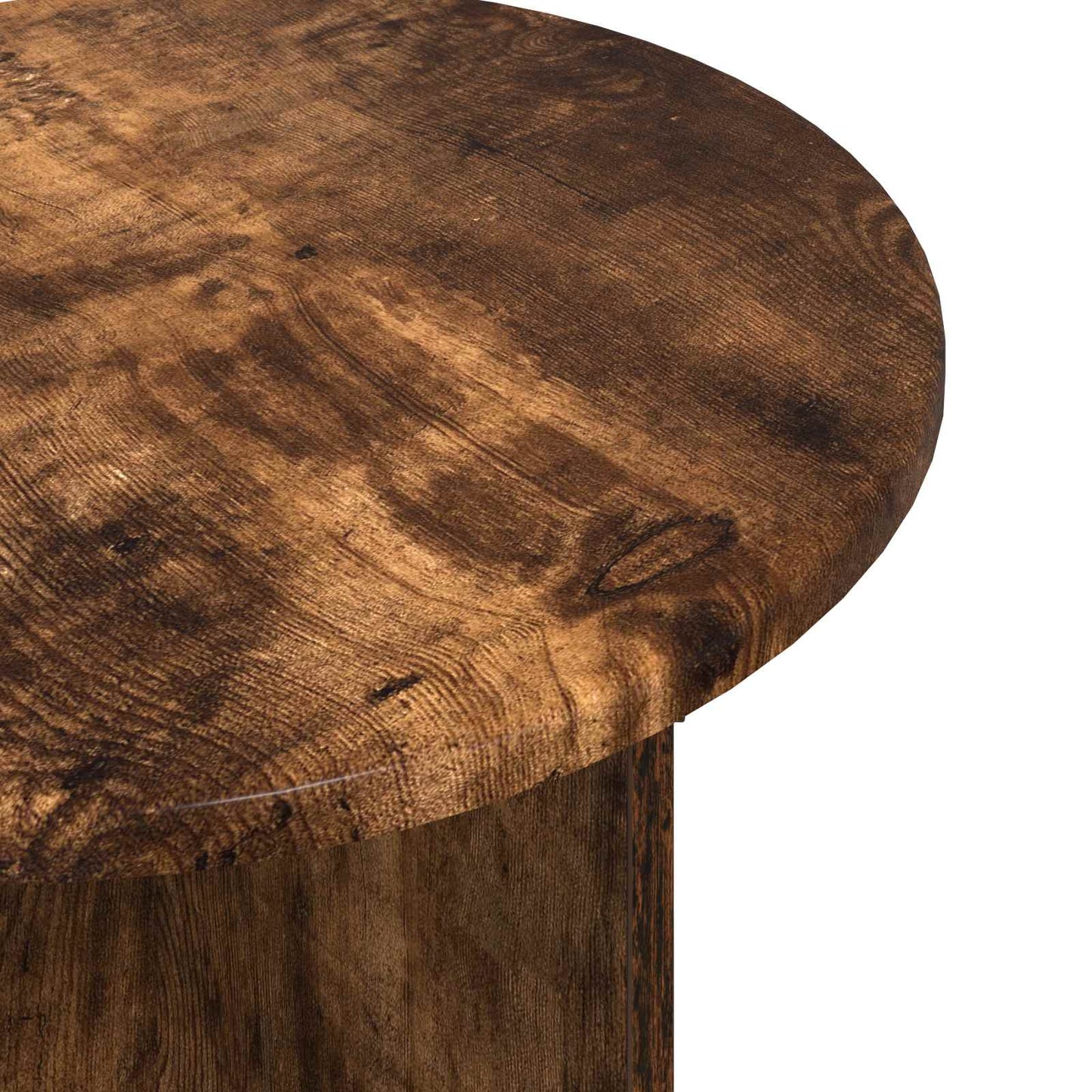 Side Table Set 2 pcs Smoked Oak Engineered Wood