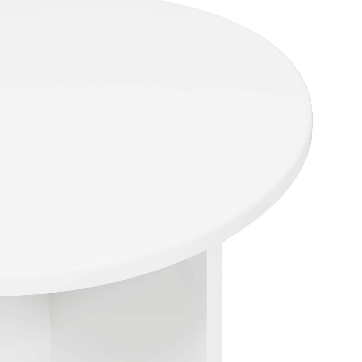 Side Table Set 2 pcs White Ø 45 x 35 cm Engineered Wood