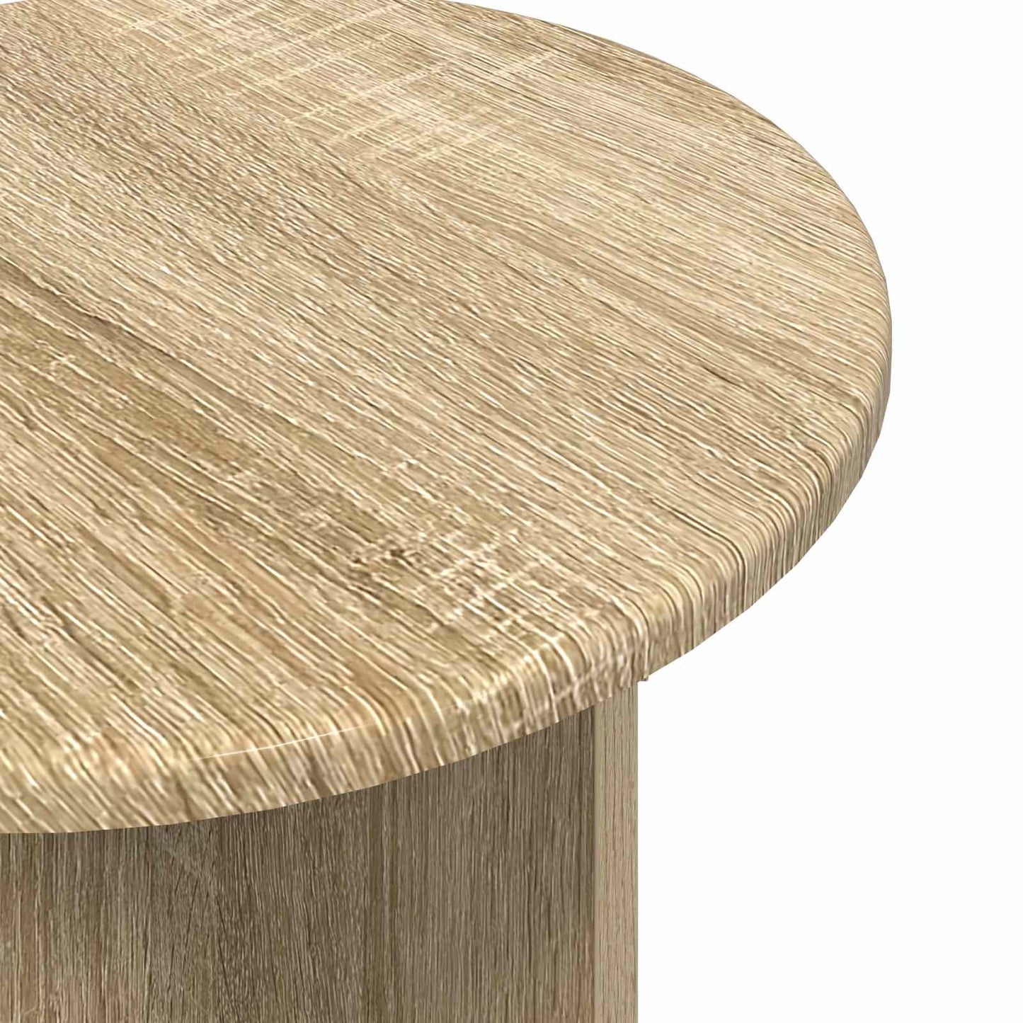 Side Table Set 2 pcs Sonoma Oak Ø 45 x 35 cm Engineered Wood