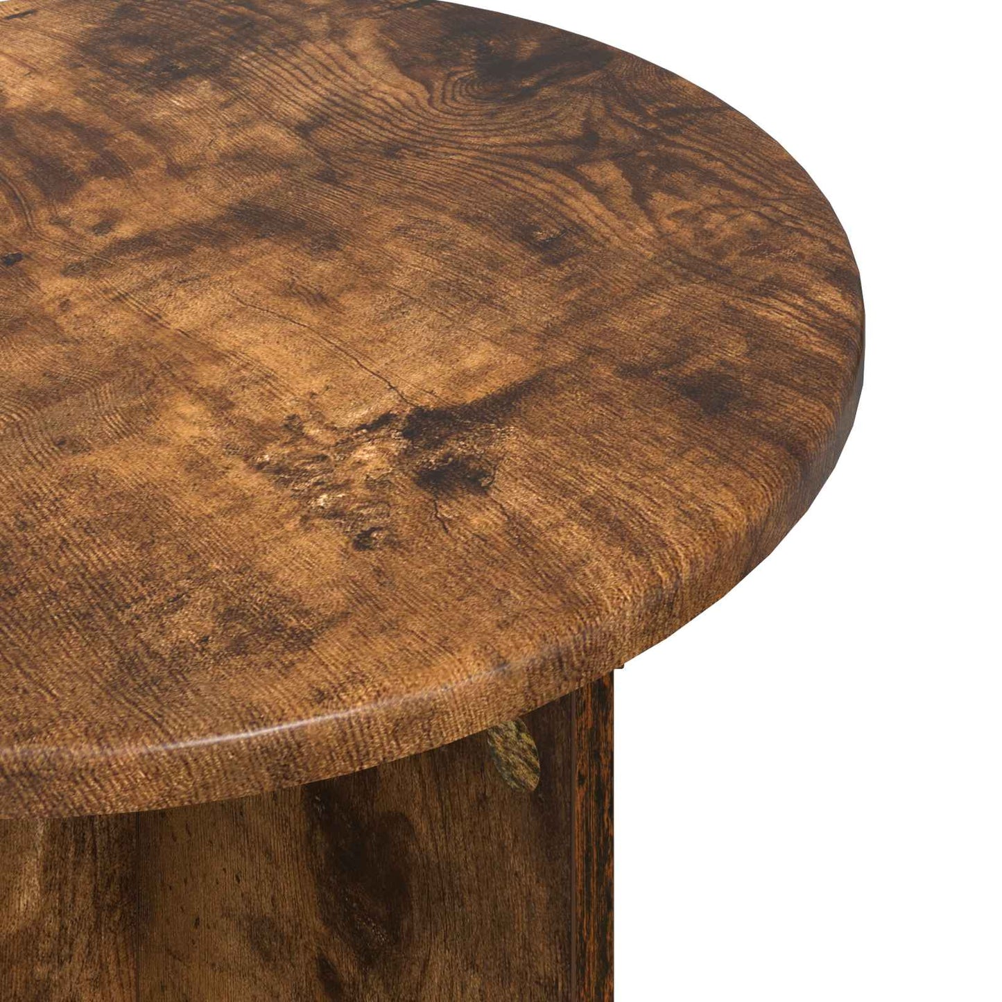 Side Table Set with Storage 2 pcs Smoked Oak Engineered Wood