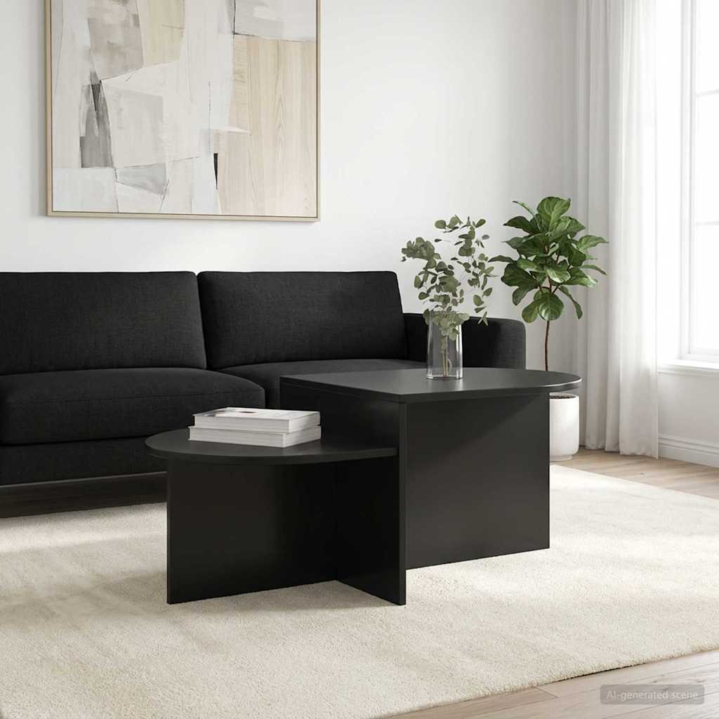 Coffee Table Black 100 x 50 x 40 cm Engineered Wood