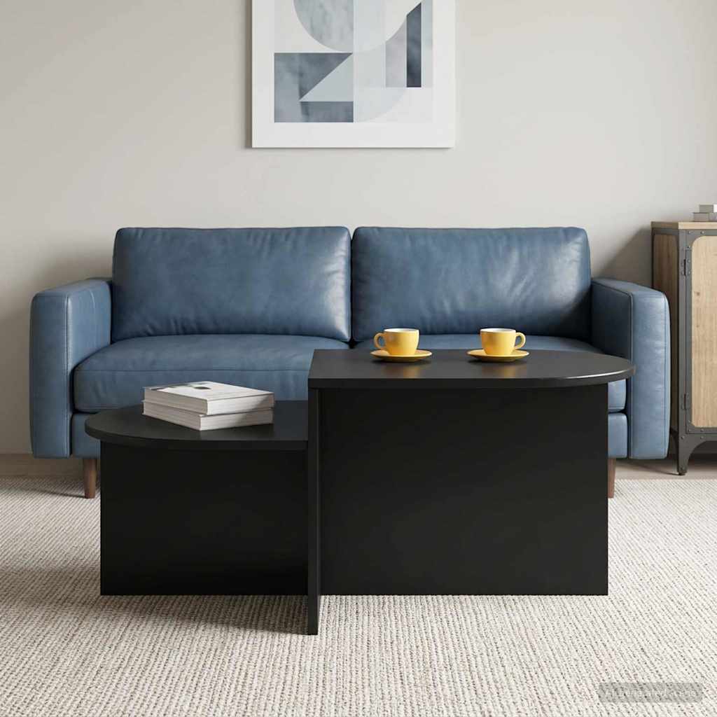 Coffee Table Black 100 x 50 x 40 cm Engineered Wood