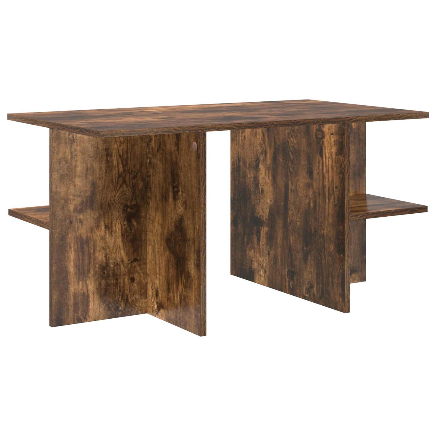 Coffee Table Smoked Oak 87 x 50 x 45 cm Engineered Wood