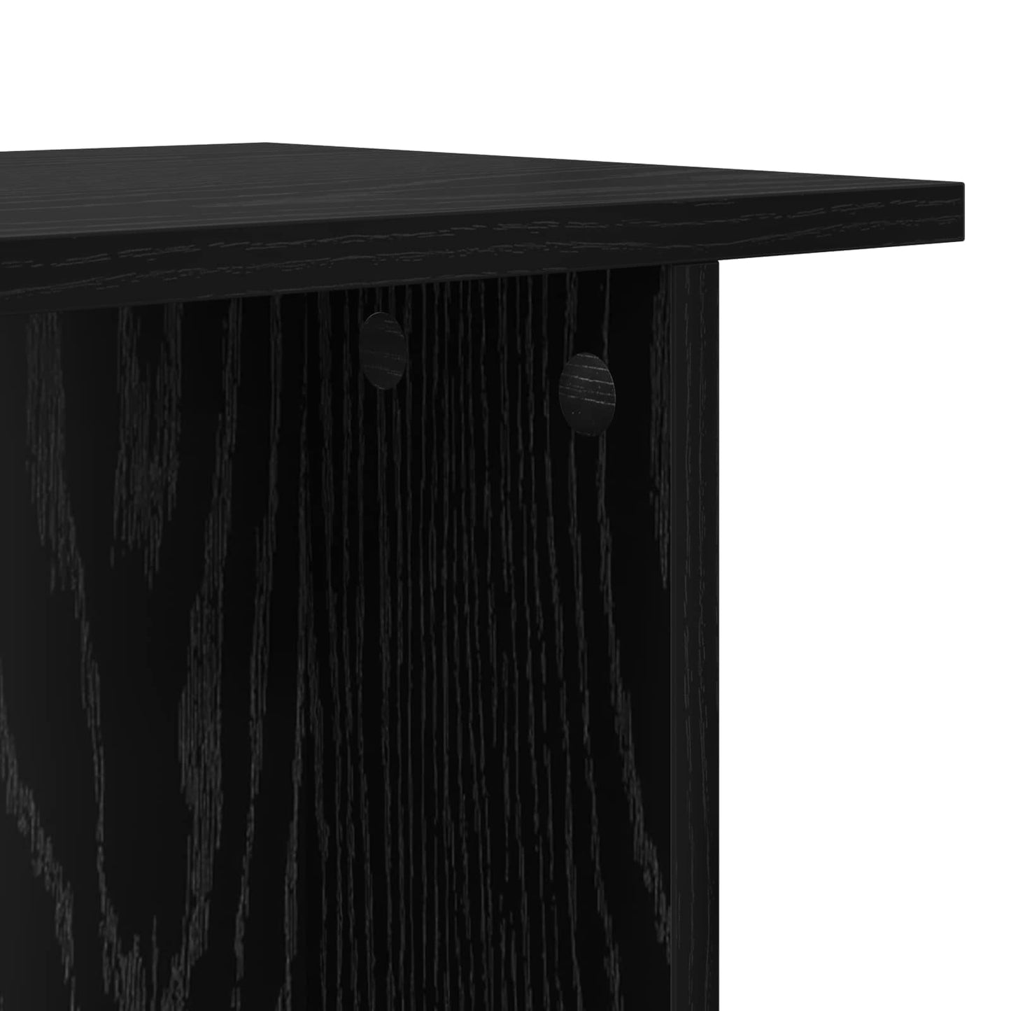 Coffee Table 2 pcs Black Oak 40 x 30 x 49 cm Engineered Wood