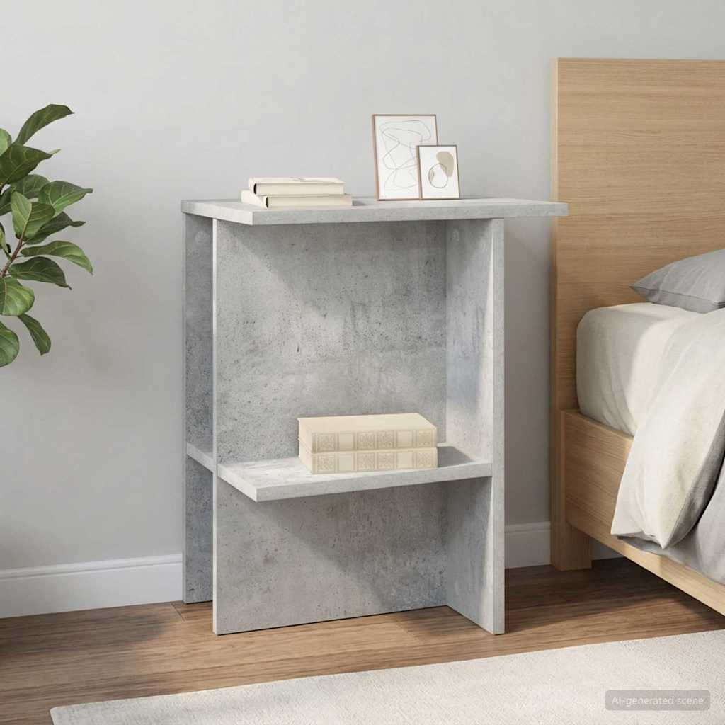 Coffee Table 2 pcs Concrete Grey 40 x 30 x 49 cm