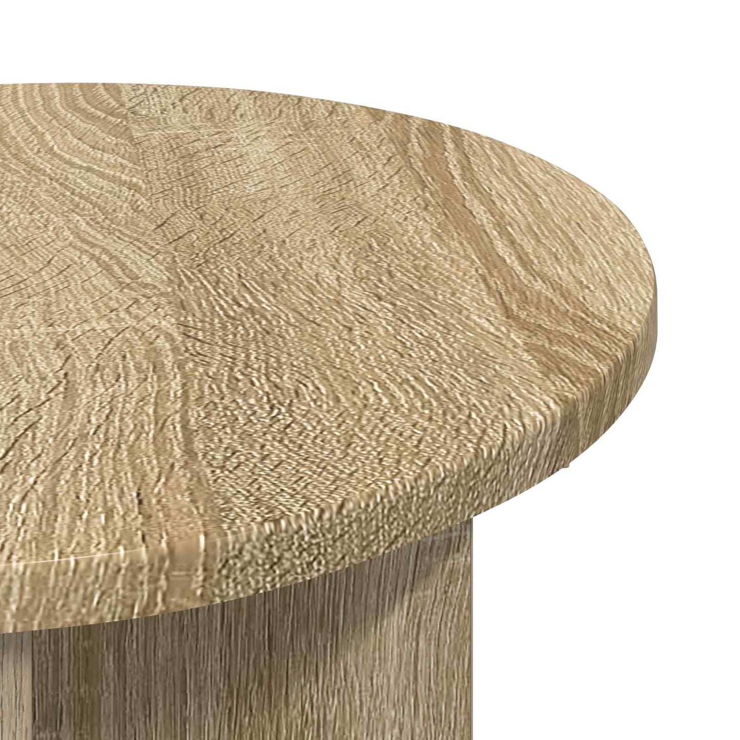 Side Table Sonoma Oak Ø 39 x 38 cm Engineered Wood