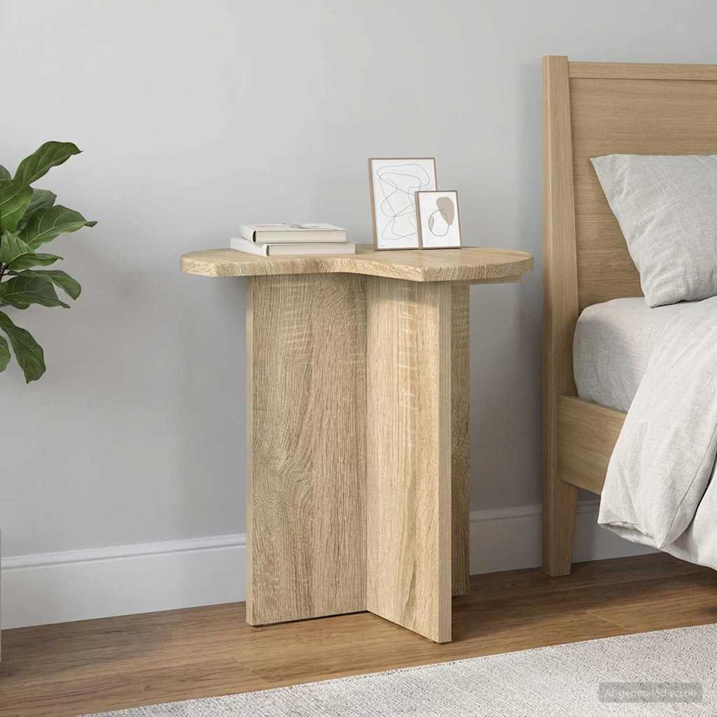 Side Table 2 pcs Sonoma Oak Ø 39 x 38 cm Engineered Wood
