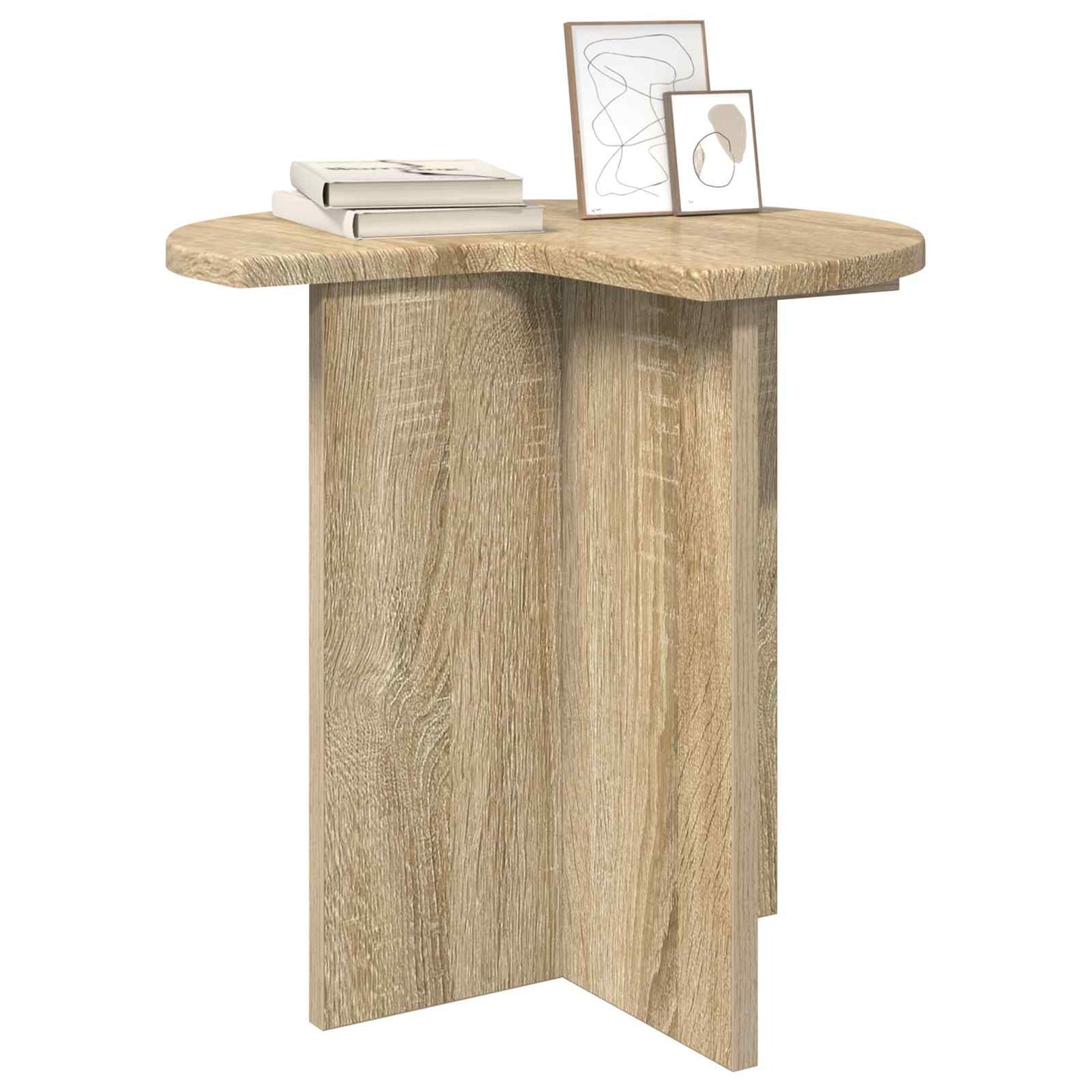 Side Table Sonoma Oak Ø 39 x 38 cm Engineered Wood
