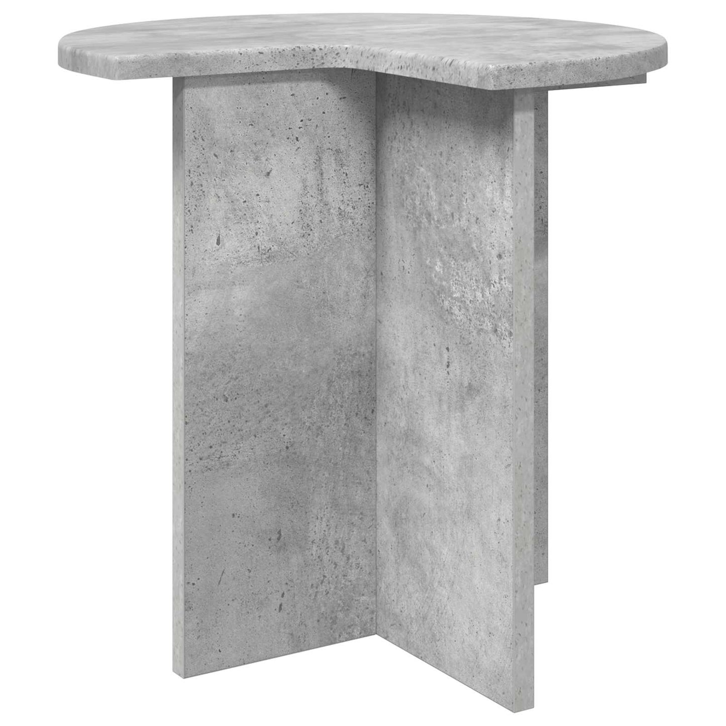 Side Table 2 pcs Concrete Grey Ø 39 x 38 cm Engineered Wood