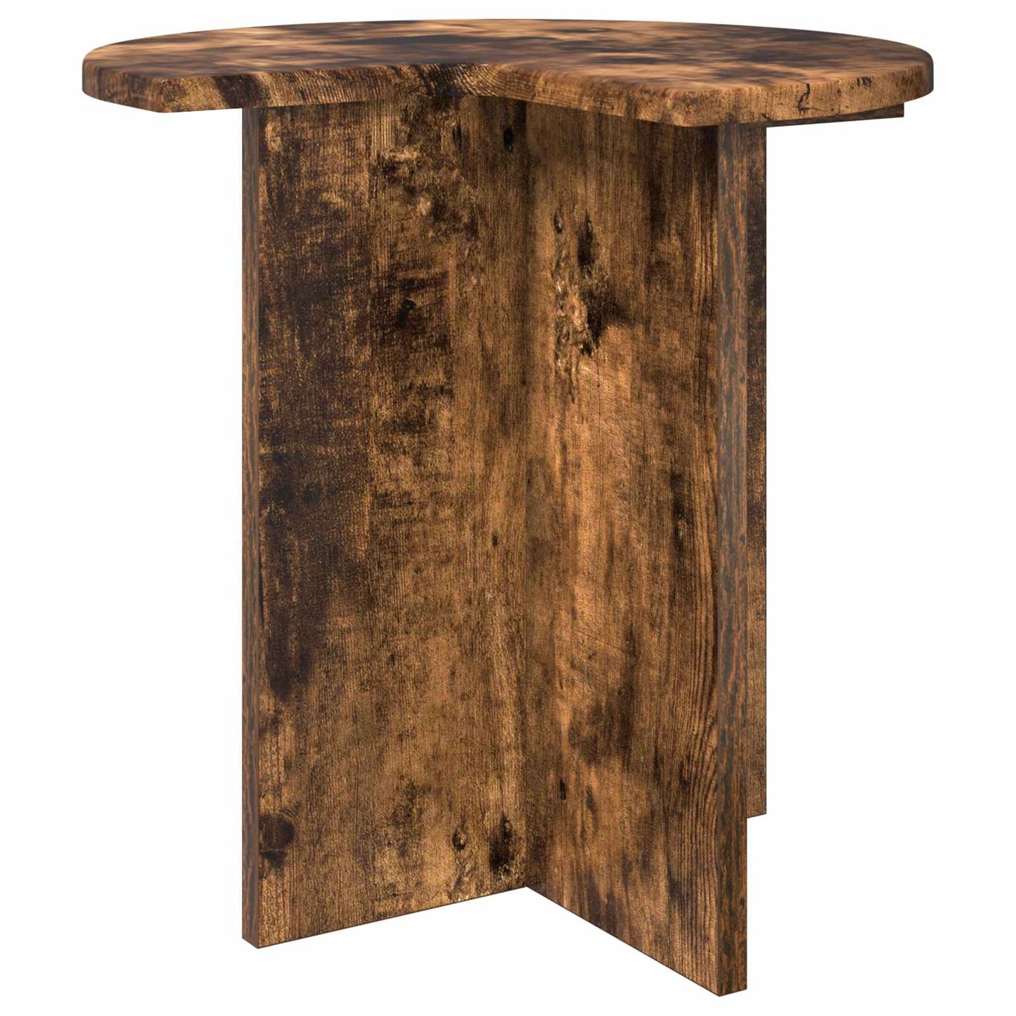 Side Table 2 pcs Smoked Oak Ø 39 x 38 cm Engineered Wood