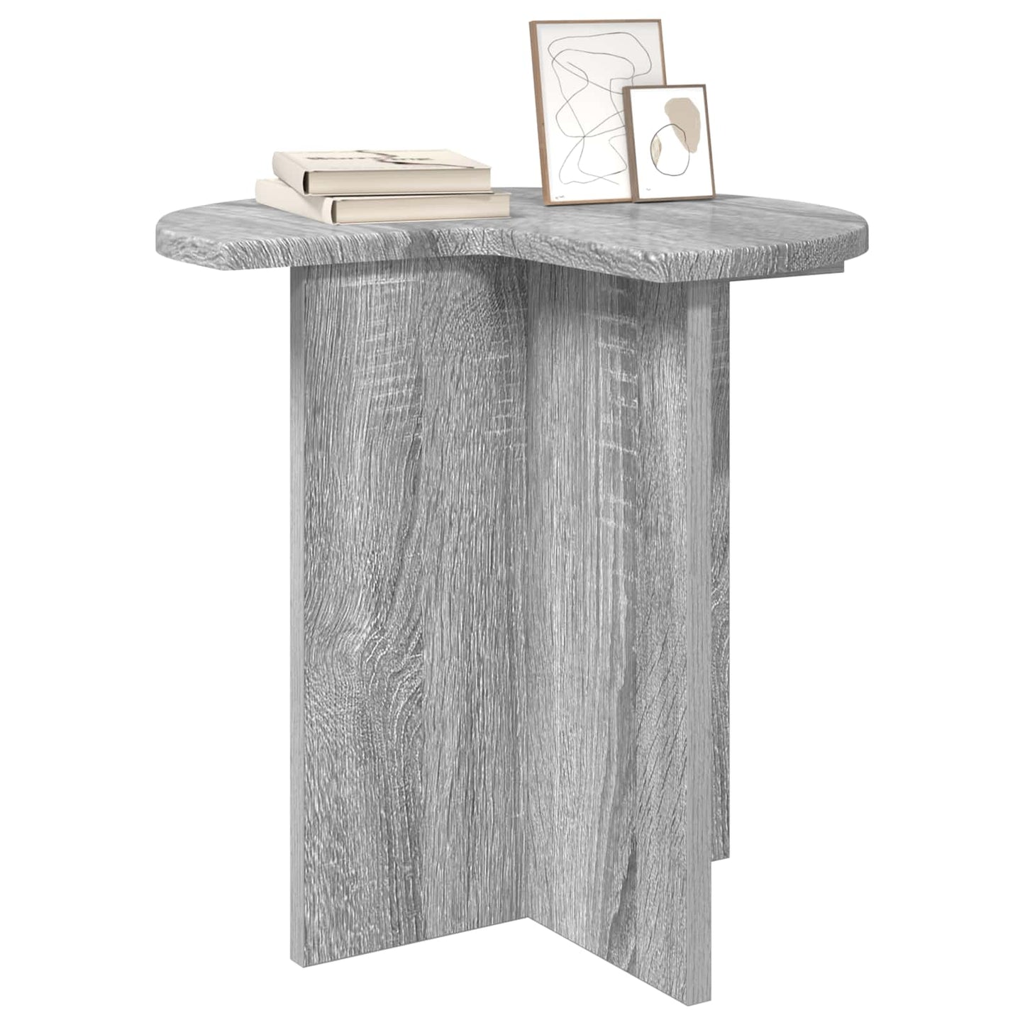 Side Table 2 pcs Grey Sonoma Ø 39 x 38 cm Engineered Wood