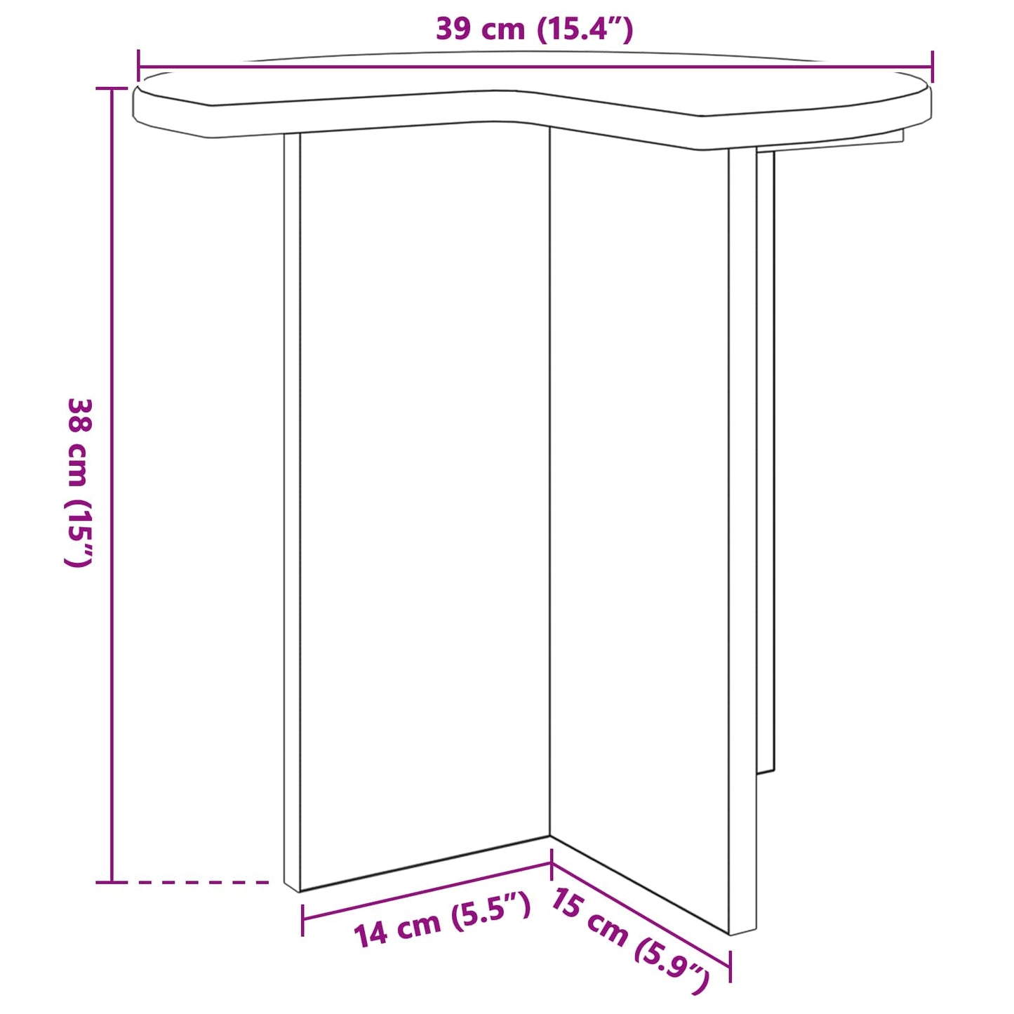 Side Table 2 pcs Grey Sonoma Ø 39 x 38 cm Engineered Wood