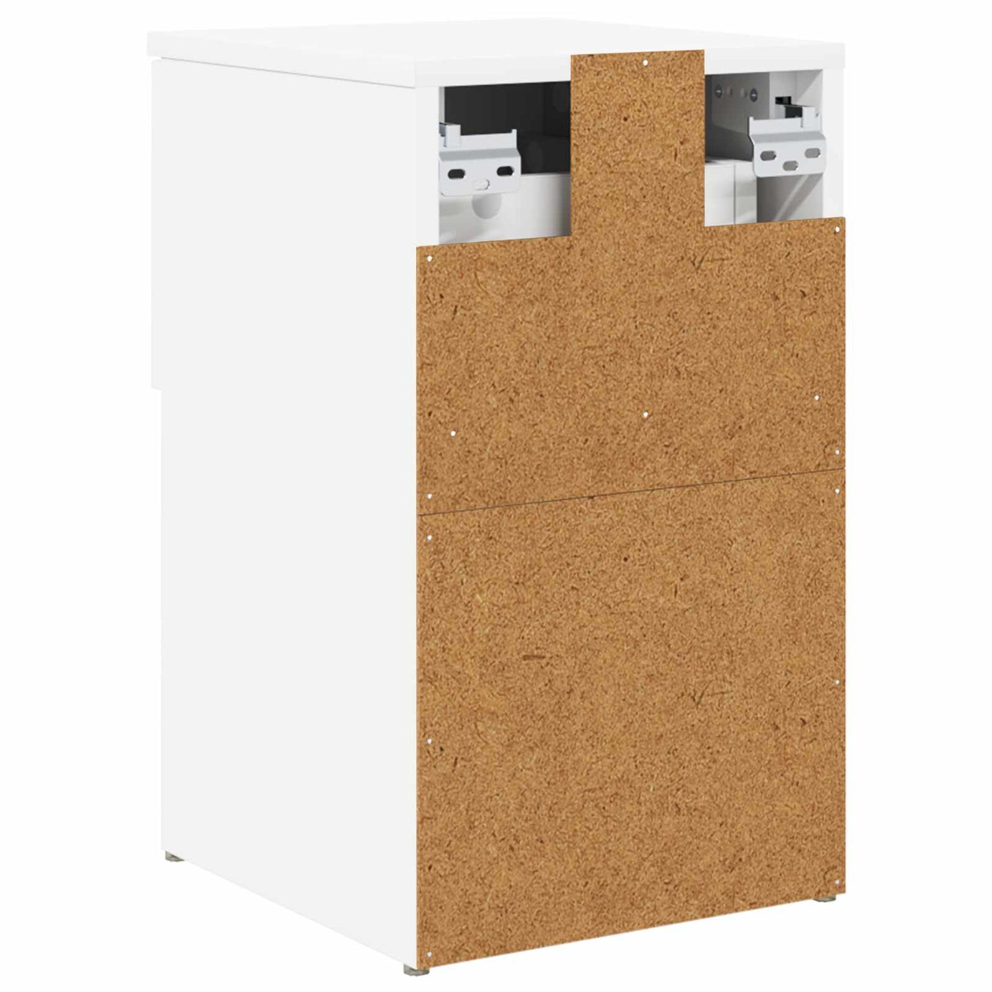 Bed Cabinet White 29 x 31.5 x 49 cm Engineered Wood