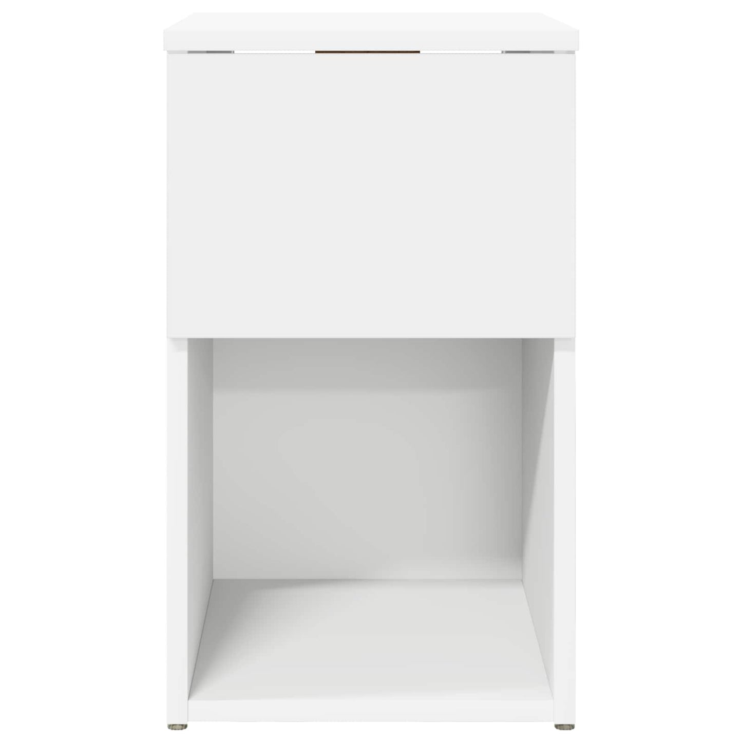 Bed Cabinet White 29 x 31.5 x 49 cm Engineered Wood