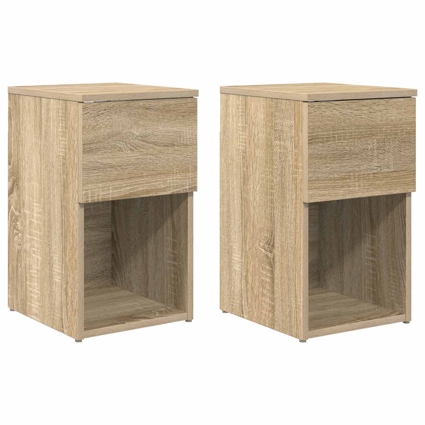 Bed Cabinet 2 pcs Sonoma Oak 29 x 31.5 x 49 cm Engineered Wood