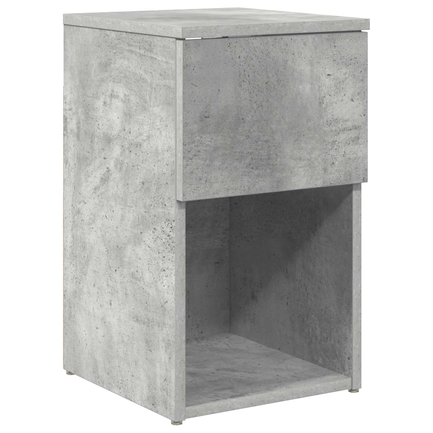 Bed Cabinet Concrete Grey 29 x 31.5 x 49 cm Engineered Wood