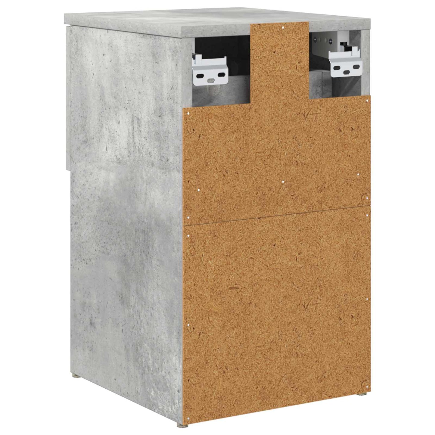 Bed Cabinet Concrete Grey 29 x 31.5 x 49 cm Engineered Wood