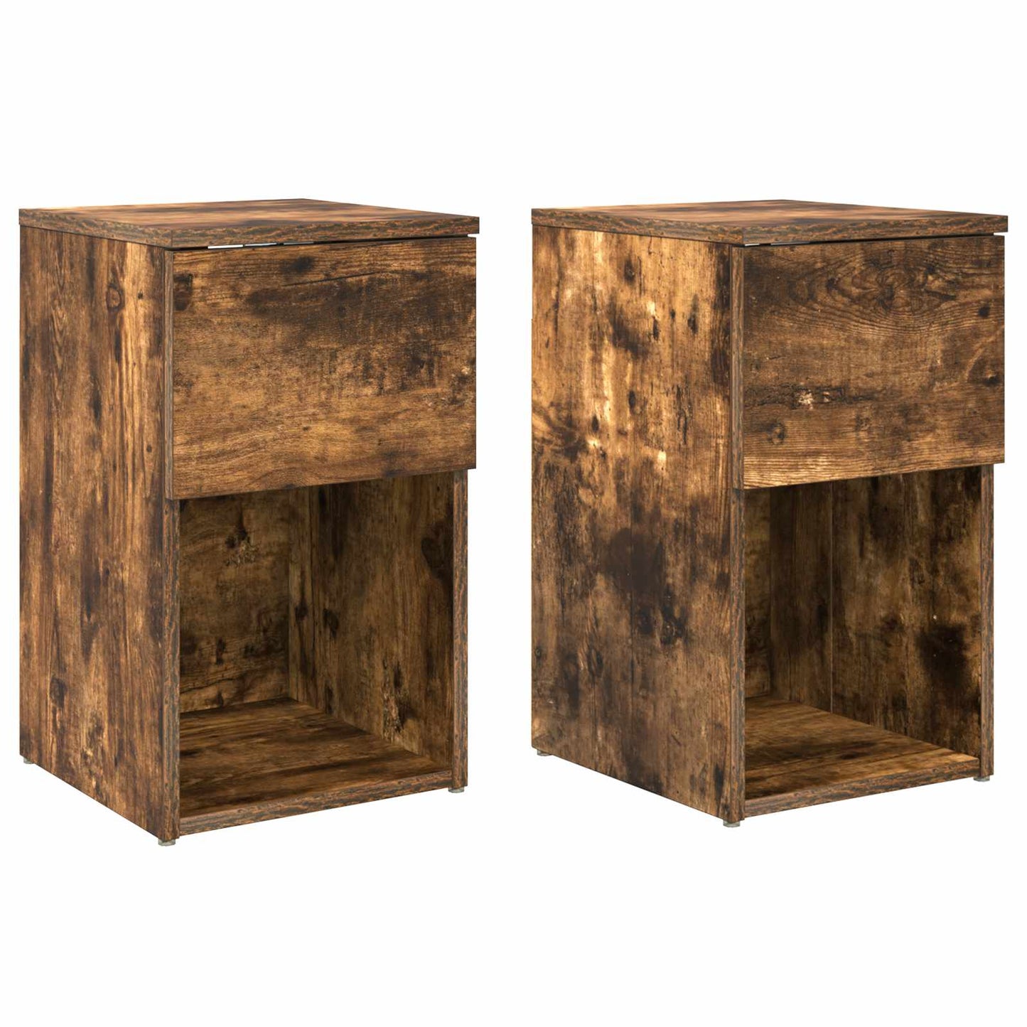 Bed Cabinet 2 pcs Smoked Oak 29 x 31.5 x 49 cm Engineered Wood