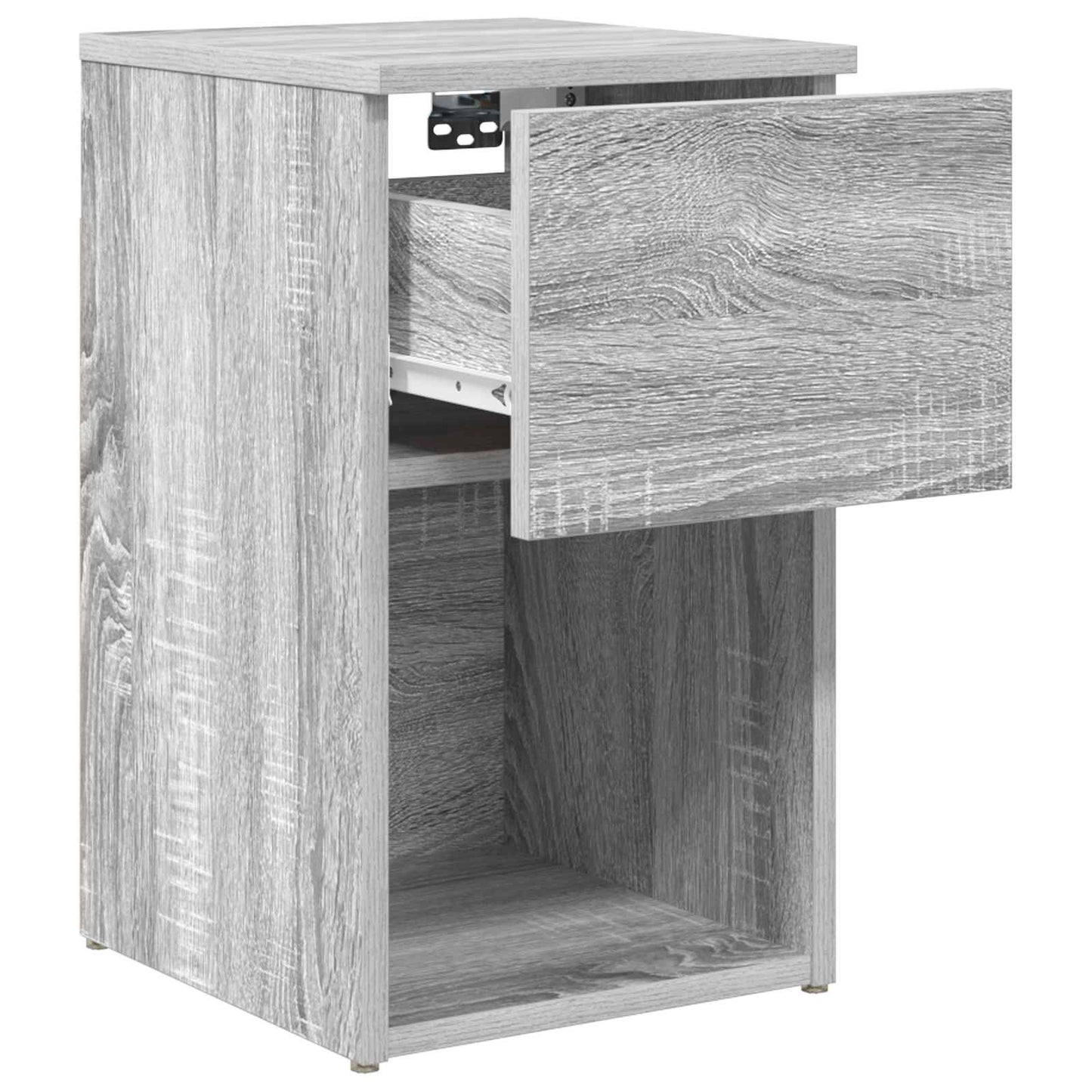 Bed Cabinet Grey Sonoma 29 x 31.5 x 49 cm Engineered Wood