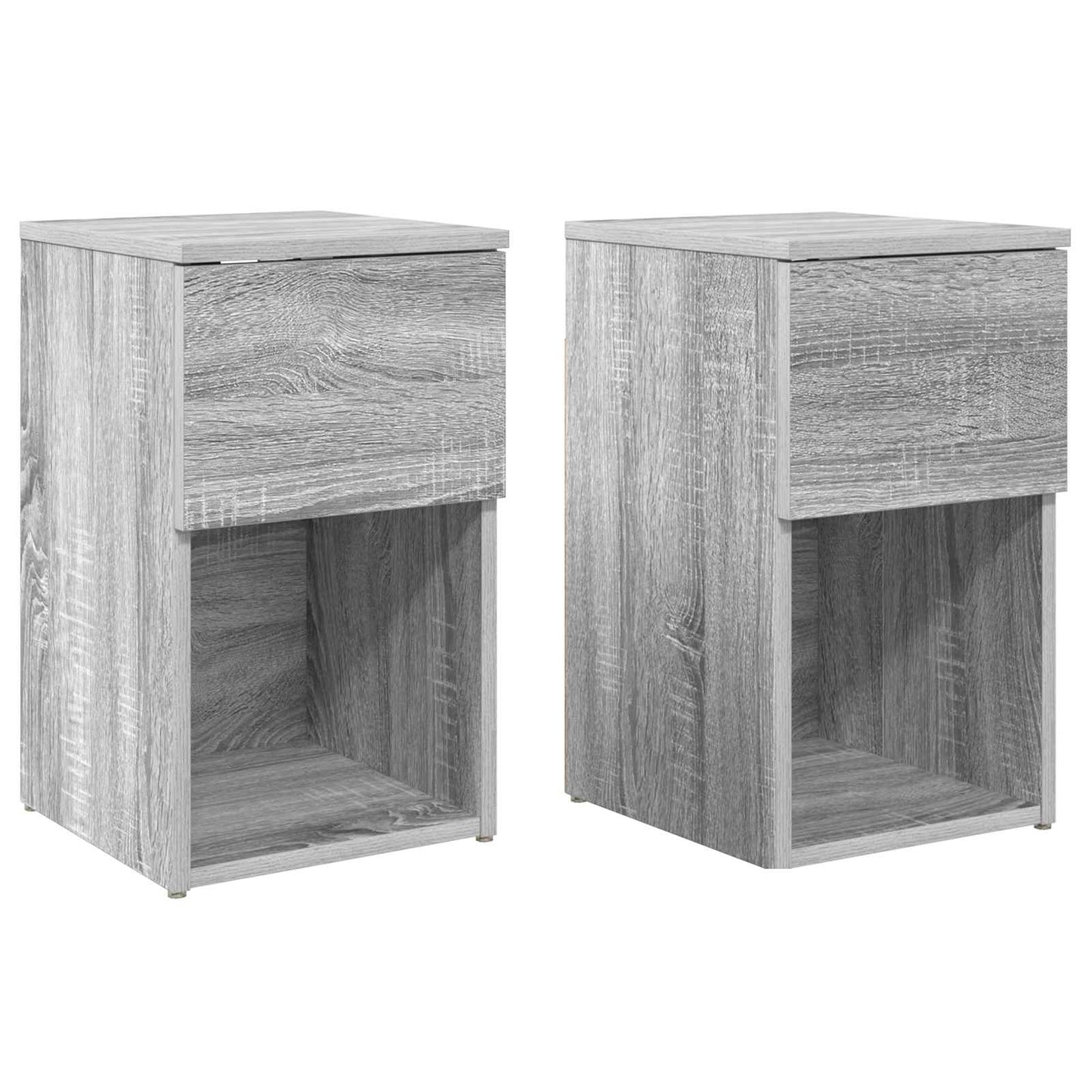 Bed Cabinet 2 pcs Grey Sonoma 29 x 31.5 x 49 cm Engineered Wood