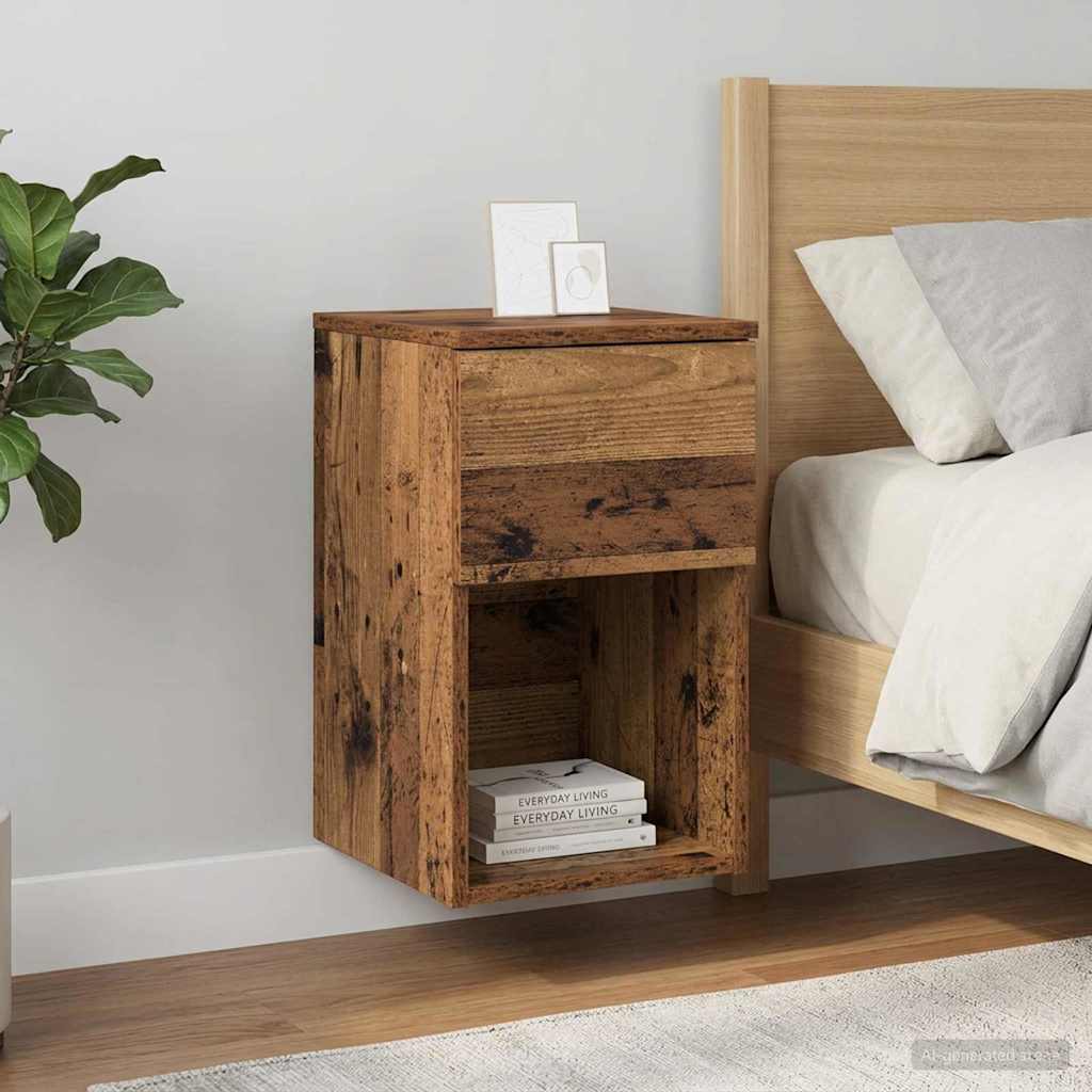 Bed Cabinet Old Wood 29 x 31.5 x 49 cm Engineered Wood