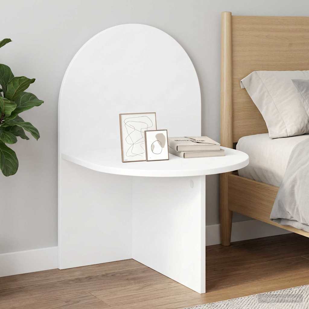 Bedside Table 2 pcs White 48 x 49 x 65 cm Engineered Wood