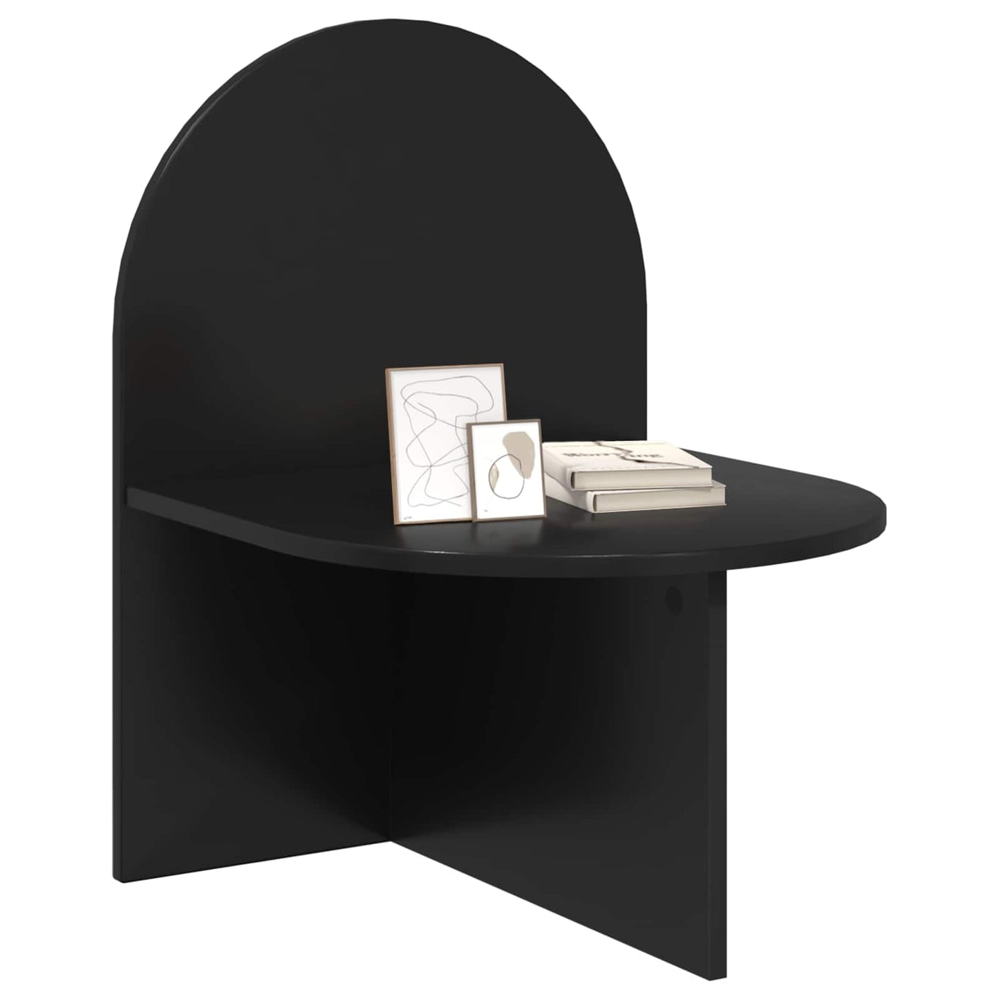 Bedside Table Black Oak 48 x 49 x 65 cm Engineered Wood