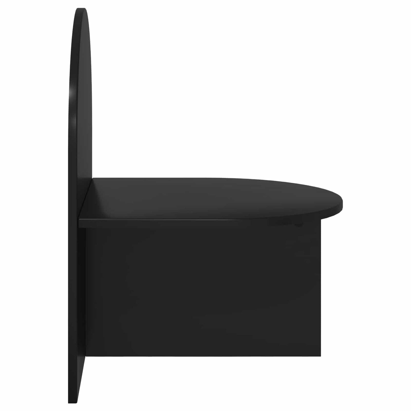 Bedside Table Black Oak 48 x 49 x 65 cm Engineered Wood