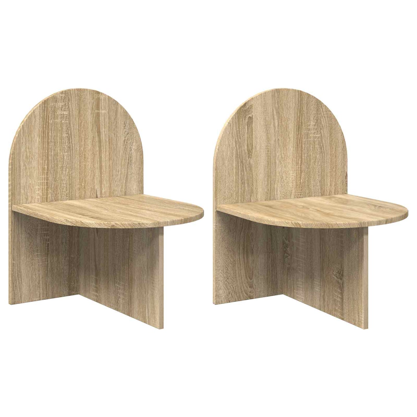 Bedside Table 2 pcs Sonoma Oak 48 x 49 x 65 cm Engineered Wood