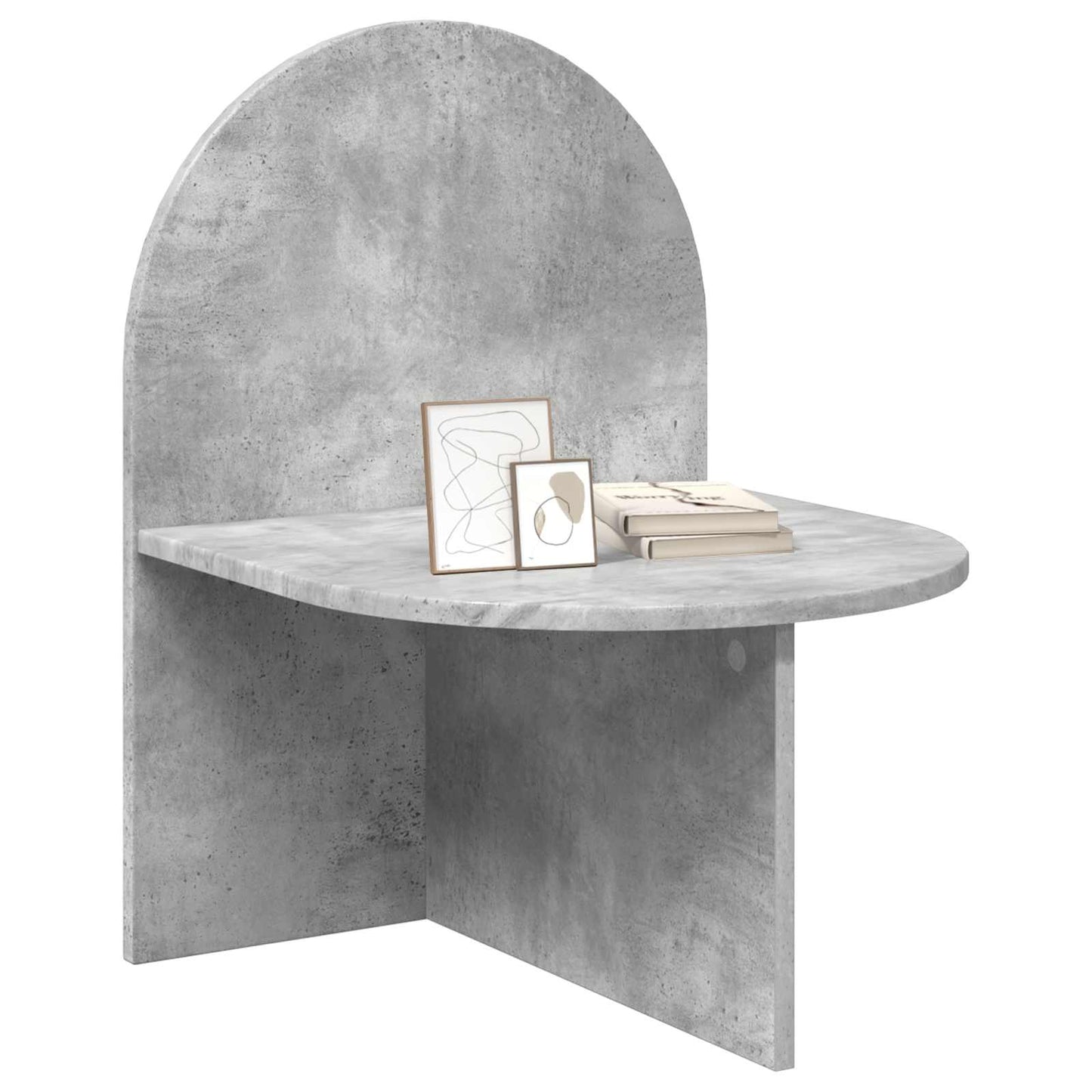 Bedside Table Concrete Grey 48 x 49 x 65 cm Engineered Wood