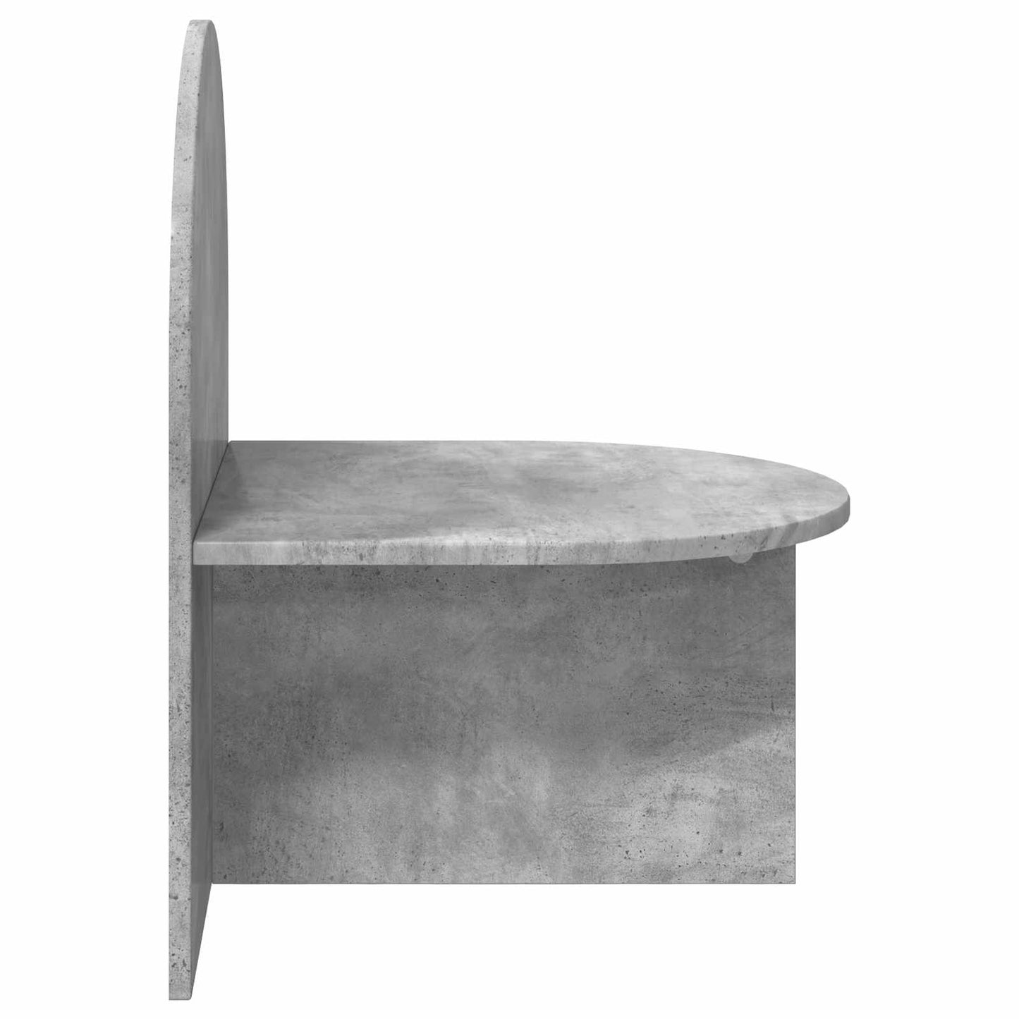 Bedside Table Concrete Grey 48 x 49 x 65 cm Engineered Wood